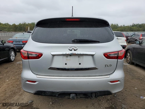 2013 Infiniti JX35 with VIN 5N1AL0MM3DC326903, listed as a Copart auction lot 72902124 with 213,631 mi miles and Salvage Title. Bid and sale history available at carsss.com. Image 6.