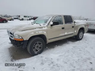 2004 Dodge Dakota SLT with VIN 1D7HL48N14S527885, listed as a Copart auction lot 45703925 with 168,203 mi miles and Salvage Title. Bid and sale history available at carsss.com. Image 1.