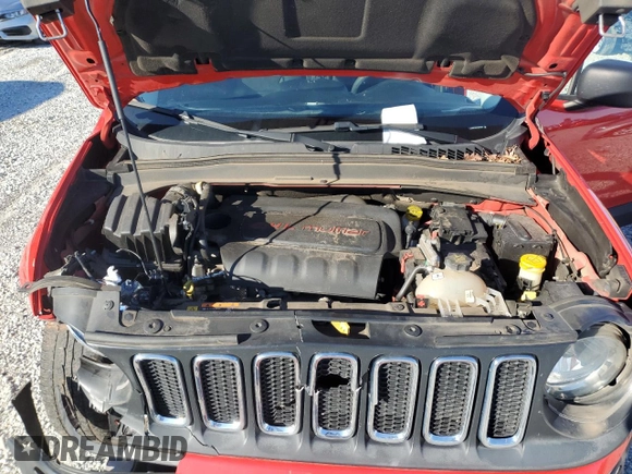 2016 Jeep Renegade Sport with VIN ZACCJAAT6GPE36896, listed as a Copart auction lot 45937515 with 109,468 mi miles and Salvage Title. Bid and sale history available at DreamBid. Image 12.