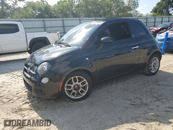 2012 FIAT 500 Pop with VIN 3C3CFFDR0CT340400, listed as a Copart auction lot 48891225 with 59,038 mi miles and Salvage title. Bid and sale history available at DreamBid. Image 1.