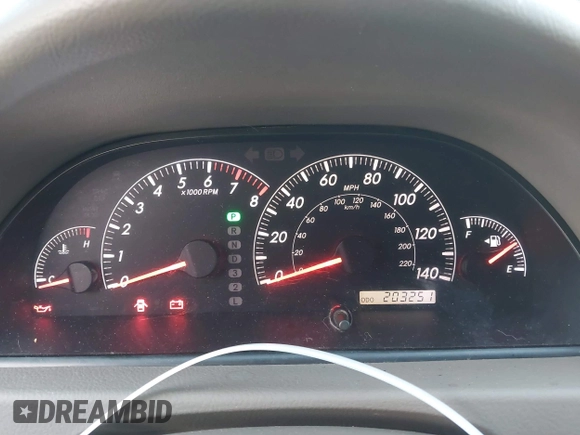 2005 Toyota Camry STD with VIN 4T1BE32K55U019844, listed as a IAAI auction lot 41766436 with 203,251 mi miles and . Bid and sale history available at DreamBid. Image 7.