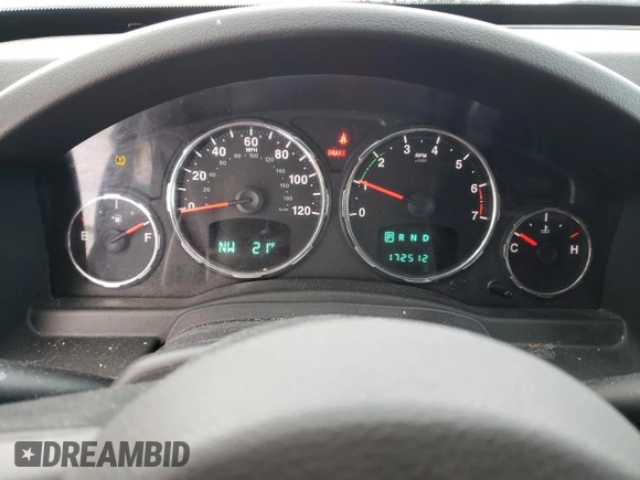 2012 Jeep Liberty Sport Latitude with VIN 1C4PJMAK1CW205492, listed as a Copart auction lot 44861855 with 172,512 mi miles and Clean Title. Bid and sale history available at carsss.com. Image 9.