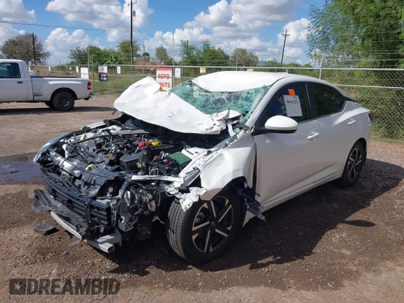 2024 Nissan Sentra SV with VIN 3N1AB8CV5RY267743, listed as a IAAI auction lot 40641292 with 19,272 mi miles and . Bid and sale history available at DreamBid. Image 6.