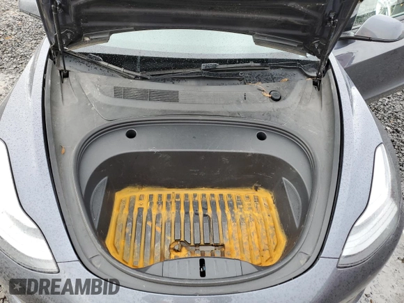 2023 Tesla Model 3 Long Range with VIN 5YJ3E1EB6PF686927, listed as a Copart auction lot 45602285 with 46,534 mi miles and Salvage Title. Bid and sale history available at DreamBid. Image 11.