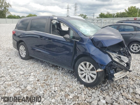 2018 Honda Odyssey LX with VIN 5FNRL6H25JB111217, listed as a Copart auction lot 67143364 with Not Provided miles and Salvage Title. Bid and sale history available at carsss.com. Image 4.