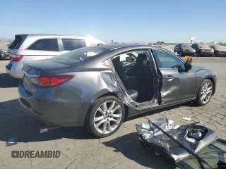 2017 Mazda 6 Touring with VIN JM1GL1V52H1150505, listed as a Copart auction lot 74971294 with 91,524 mi miles and Salvage Title. Bid and sale history available at carsss.com. Image 3.