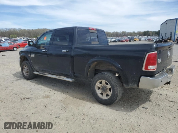 2013 Ram 2500 Laramie Longhorn with VIN 3C6UR5GL5DG534351, listed as a Copart auction lot 49915635 with 183,119 mi miles and Salvage title. Bid and sale history available at DreamBid. Image 2.