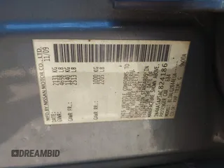 2010 Nissan Maxima SV with VIN 1N4AA5AP5AC824186, listed as a IAAI auction lot 41377558 with Not provided miles and . Bid and sale history available at DreamBid. Image 9.