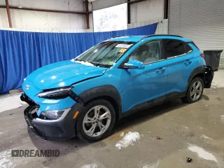 2022 Hyundai Kona SEL with VIN KM8K62ABXNU916683, listed as a Copart auction lot 44970635 with 35,543 mi miles and Salvage Title. Bid and sale history available at DreamBid. Image 1.