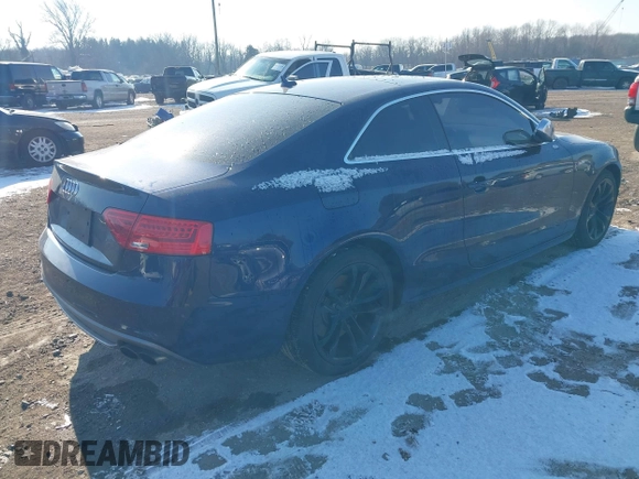 2013 Audi S5 Premium Plus with VIN WAUCGAFR0DA009850, listed as a IAAI auction lot 41351774 with 117,992 mi miles. Bid and sale history available at carsss.com. Image 4.