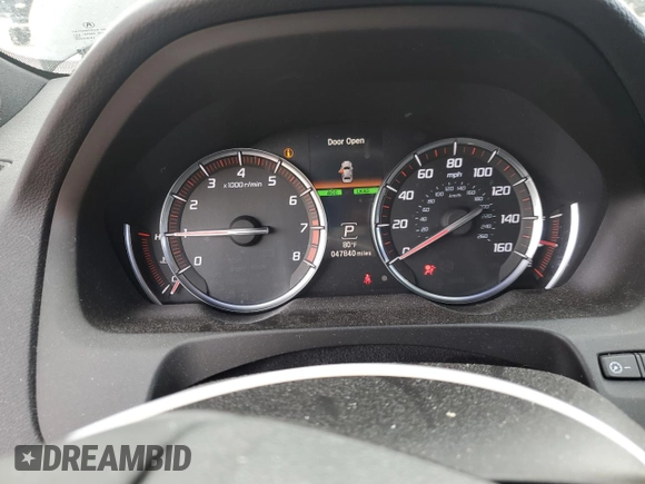 2018 Acura TLX w/A-SPEC Pkg with VIN 19UUB2F68JA007780, listed as a Copart auction lot 55611915 with 47,840 mi miles and Salvage title. Bid and sale history available at DreamBid. Image 9.