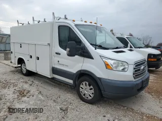 2016 Ford Transit with VIN 1FDYR5PM8GKA77014, listed as a Copart auction lot 81743573 with 195,066 mi miles and Salvage Title. Bid and sale history available at DreamBid. Image 4.