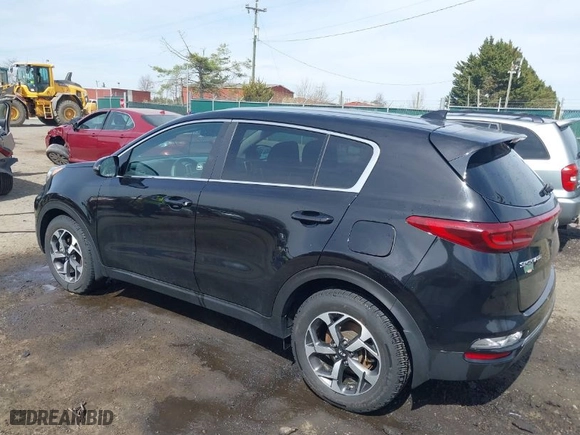 2020 Kia Sportage LX with VIN KNDPM3AC8L7651658, listed as a IAAI auction lot 41810369 with 60037 miles. Bid and sale history available at carsss.com. Image 3.