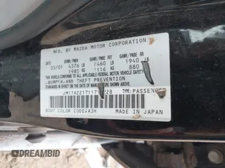 2001 Mazda Millenia z VIN JM1TA221711710228, wystawiony jako IAAI lot #41435837 z przebiegiem 152 445 mil mil oraz . Historia ofert i sprzedaży dostępna na DreamBid. Obrazek 9.