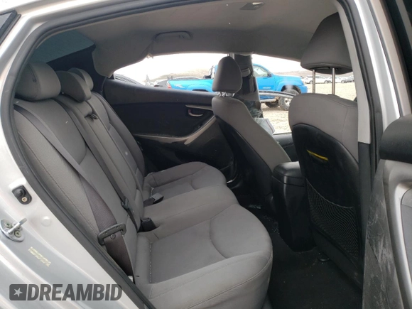2013 Hyundai Elantra GLS z VIN KMHDH4AE6DU724975, wystawiony jako Copart lot #49169974 z przebiegiem Nie podano mil oraz Szkoda całkowita • Salvage title. Historia ofert i sprzedaży dostępna na DreamBid. Obrazek 6.