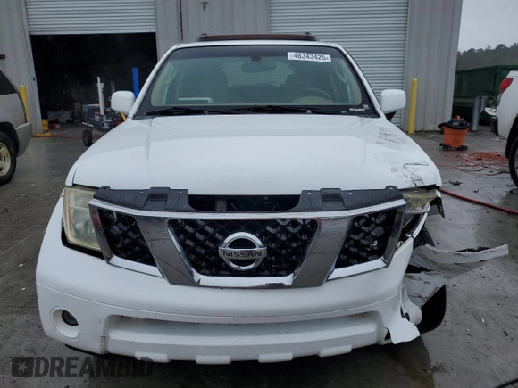 2005 Nissan Pathfinder SE with VIN 5N1AR18U25C739475, listed as a Copart auction lot 48343425 with 257,756 mi miles and Salvage Title. Bid and sale history available at carsss.com. Image 5.