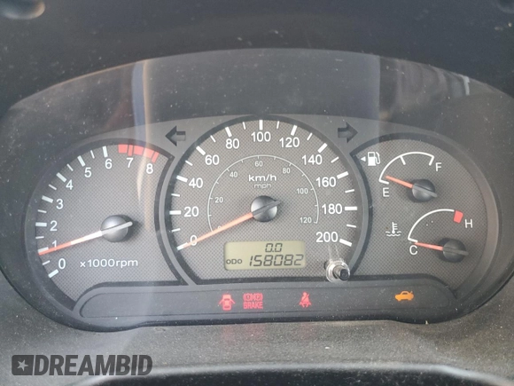 2005 Hyundai Accent GLS with VIN KMHCG45C05U605716, listed as a Copart auction lot 69445324 with 158,082 mi miles and Clean Title. Bid and sale history available at carsss.com. Image 9.