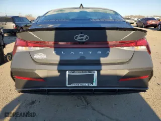2025 Hyundai Elantra SEL Sport with VIN KMHLM4DG6SU877745, listed as a Copart auction lot 88795335 with 1,302 mi miles and Salvage Title. Bid and sale history available at carsss.com. Image 6.