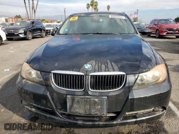 2008 BMW 3 Series 328i with VIN WBAVA37518NL50982, listed as a Copart auction lot 80263354 with 103,352 mi miles and Salvage Title. Bid and sale history available at DreamBid. Image 5.