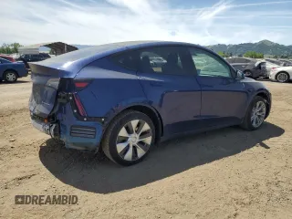 2021 Tesla Model Y Long Range with VIN 5YJYGDEE7MF114420, listed as a Copart auction lot 53889365 with 74,363 mi miles and Salvage Title. Bid and sale history available at DreamBid. Image 3.