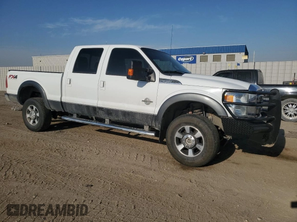 2015 Ford F-350 Platinum with VIN 1FT8W3BT6FEB30967, listed as a Copart auction lot 52880425 with 137,026 mi miles and Salvage Title. Bid and sale history available at DreamBid. Image 4.