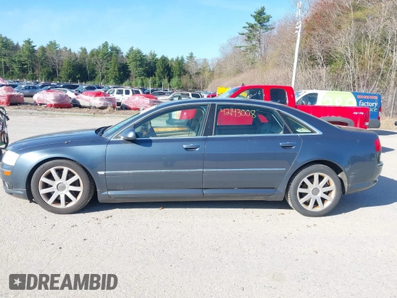 2005 Audi A8 L with VIN WAUML44E95N005730, listed as a IAAI auction lot 42143008 with 152,649 mi miles. Bid and sale history available at carsss.com. Image 12.