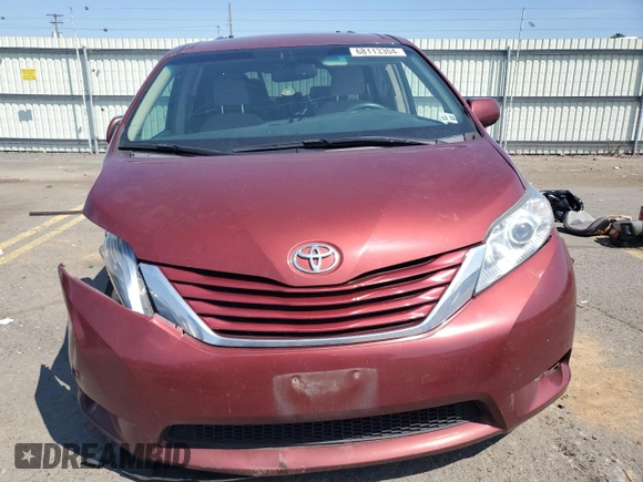 2017 Toyota Sienna LE Auto Access Seat with VIN 5TDKZ3DC7HS791480, listed as a Copart auction lot 68113304 with 130,258 mi miles and Salvage Title. Bid and sale history available at carsss.com. Image 5.