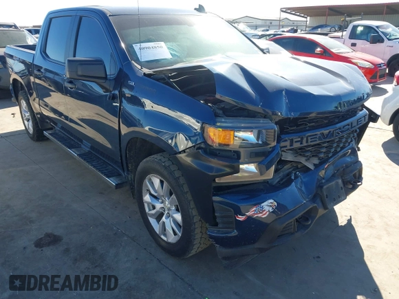 2020 Chevrolet Silverado 1500 Custom with VIN 3GCPWBEK3LG362634, listed as a IAAI auction lot 40904850 with 145,441 mi miles. Bid and sale history available at carsss.com. Image 18.