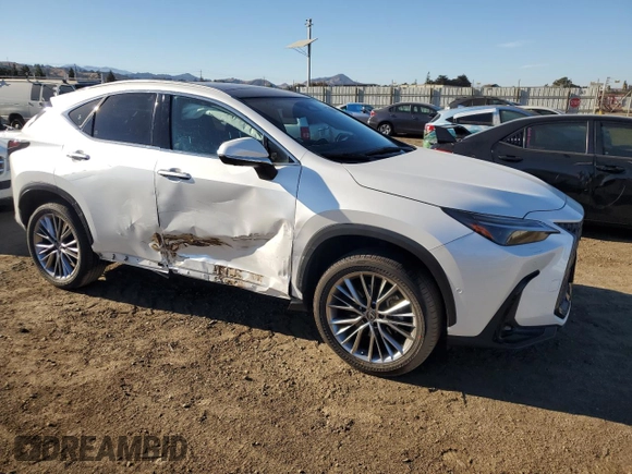 2023 Lexus NX 350h Luxury with VIN JTJHKCEZ1P5008530, listed as a Copart auction lot 77822014 with 32,615 mi miles and Salvage Title. Bid and sale history available at DreamBid. Image 4.