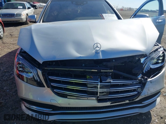 2018 Mercedes-Benz S 560 with VIN WDDUG8DB6JA421486, listed as a IAAI auction lot 41784582 with 21,379 mi miles and . Bid and sale history available at carsss.com. Image 6.