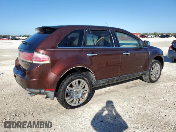 2009 Lincoln MKX with VIN 2LMDU68C09BJ01624, listed as a Copart auction lot 81172834 with Not Provided miles and Salvage Title. Bid and sale history available at carsss.com. Image 3.