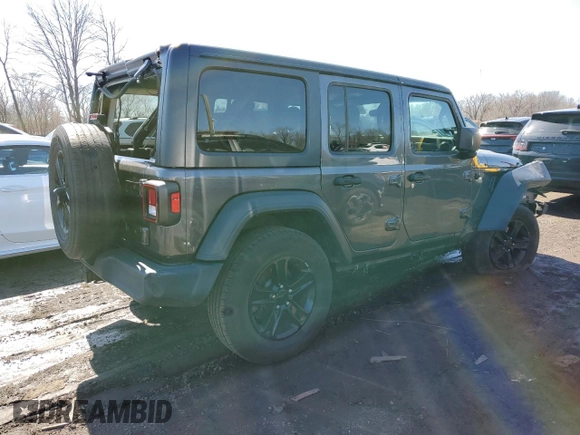 2020 Jeep Wrangler Unlimited Willys with VIN 1C4HJXDN6LW116397, listed as a Copart auction lot 49473715 with 54,981 mi miles and Salvage title. Bid and sale history available at DreamBid. Image 3.