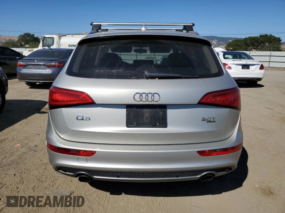 2014 Audi Q5 Premium Plus with VIN WA1DGAFP0EA037312, listed as a Copart auction lot 61694505 with 124,252 mi miles and Salvage title. Bid and sale history available at DreamBid. Image 6.