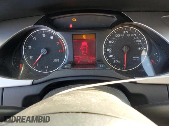 2011 Audi A4 Premium с VIN WAUAFAFLXBN056086, выставлен на аукционе Copart как лот 46919565 с пробегом 97 102 миль миль и Чистый • Clean title. История ставок и продаж доступна на DreamBid. Изображение 9.