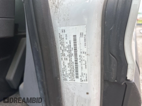 2018 Ford Transit with VIN 1FTYE1CM1JKB31128, listed as a IAAI auction lot 42737735 with 208,336 mi miles and . Bid and sale history available at DreamBid. Image 5.