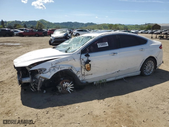 2015 Ford Fusion Titanium Hybrid with VIN 3FA6P0RU3FR184036, listed as a Copart auction lot 51936955 with 370,750 mi miles and Salvage Title. Bid and sale history available at carsss.com. Image 1.