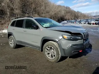2022 Jeep Cherokee Trailhawk with VIN 1C4PJMBX4ND518870, listed as a Copart auction lot 44784025 with 17,701 mi miles and Salvage Title. Bid and sale history available at carsss.com. Image 12.