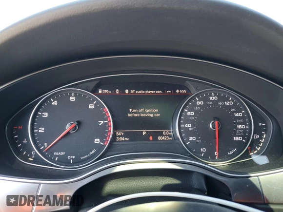2016 Audi A6 3.0T Prestige with VIN WAUHGAFC2GN181537, listed as a Copart auction lot 48180055 with 80,423 mi miles and Salvage Title. Bid and sale history available at carsss.com. Image 9.