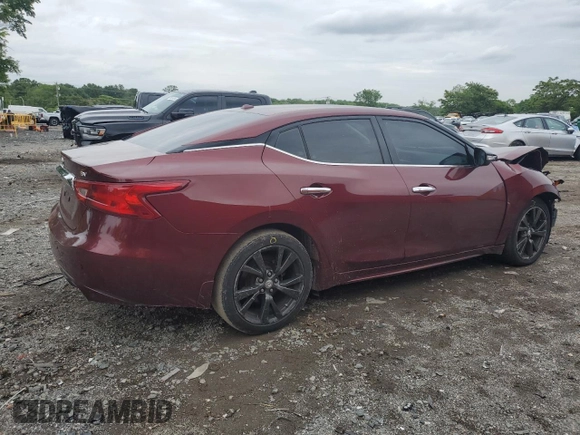 2016 Nissan Maxima SV with VIN 1N4AA6AP8GC432995, listed as a Copart auction lot 58431485 with 128,386 mi miles and Salvage title. Bid and sale history available at DreamBid. Image 3.