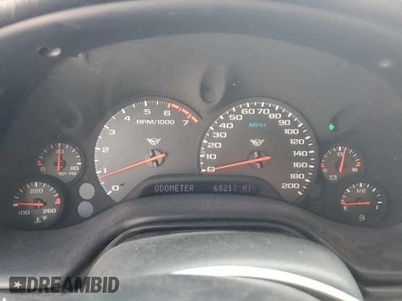 1998 Chevrolet Corvette with VIN 1G1YY32GXW5105933, listed as a Copart auction lot 44556745 with 68,217 mi miles and Salvage Title. Bid and sale history available at carsss.com. Image 9.