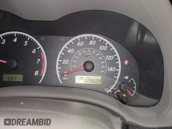 2009 Toyota Corolla with VIN 1NXBU40E29Z133733, listed as a IAAI auction lot 42093904 with 229,509 mi miles. Bid and sale history available at carsss.com. Image 15.