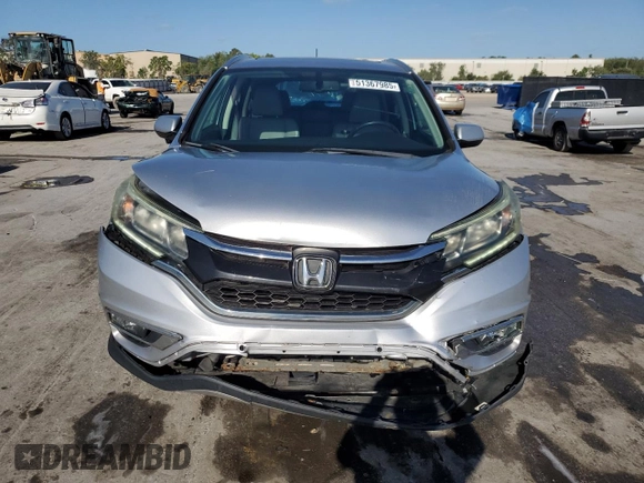 2015 Honda CR-V EX-L with VIN 2HKRM4H75FH656856, listed as a Copart auction lot 51367985 with 89,981 mi miles and Salvage Title. Bid and sale history available at carsss.com. Image 5.