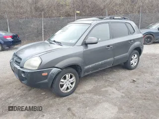 2007 Hyundai Tucson SE with VIN KM8JN12D57U522679, listed as a IAAI auction lot 41891506 with 223,190 mi miles. Bid and sale history available at carsss.com. Image 2.