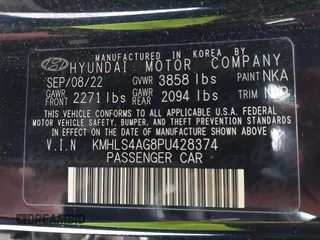 2023 Hyundai Elantra SEL z VIN KMHLS4AG8PU428374, wystawiony jako IAAI lot #41301866 z przebiegiem 19 581 mil mil oraz . Historia ofert i sprzedaży dostępna na DreamBid. Obrazek 9.