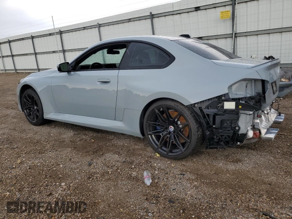 2023 BMW M2 with VIN 3MF13DM05P8D11918, listed as a Copart auction lot 70206814 with 6,466 mi miles and Salvage Title. Bid and sale history available at carsss.com. Image 2.