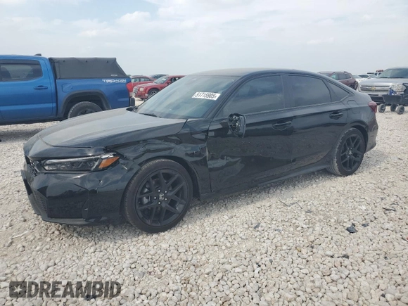 2025 Honda Civic Sport with VIN 2HGFE2F51SH570874, listed as a Copart auction lot 51715905 with 3,086 mi miles and Salvage title. Bid and sale history available at DreamBid. Image 1.