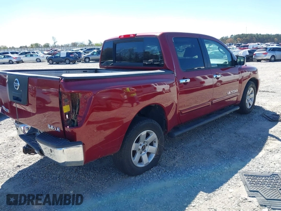 2006 Nissan Titan LE with VIN 1N6BA07A56N527691, listed as a IAAI auction lot 41820340 with 250,551 mi miles and . Bid and sale history available at DreamBid. Image 4.