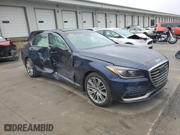 2019 Genesis G80 3.8L z VIN KMTFN4JE8KU328020, wystawiony jako Copart lot #58750905 z przebiegiem 72 415 mil mil oraz Szkoda całkowita • Salvage title. Historia ofert i sprzedaży dostępna na DreamBid. Obrazek 4.
