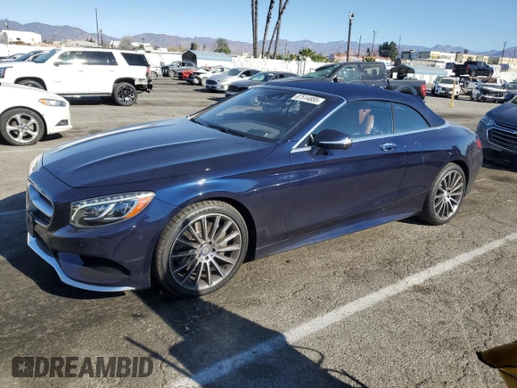2017 Mercedes-Benz S 550 with VIN WDDXK8CB6HA024397, listed as a Copart auction lot 87514885 with 15,311 mi miles and Salvage Title. Bid and sale history available at DreamBid. Image 1.