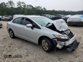 2014 Honda Civic LX z VIN 2HGFB2F50EH527348, wystawiony jako Copart lot #54311295 z przebiegiem 82 580 mil mil oraz Szkoda całkowita • Salvage title. Historia ofert i sprzedaży dostępna na DreamBid. Obrazek 4.